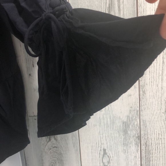 LOFT Off Shoulder Peplum Button Sleeves Top Small - Picture 4 of 12